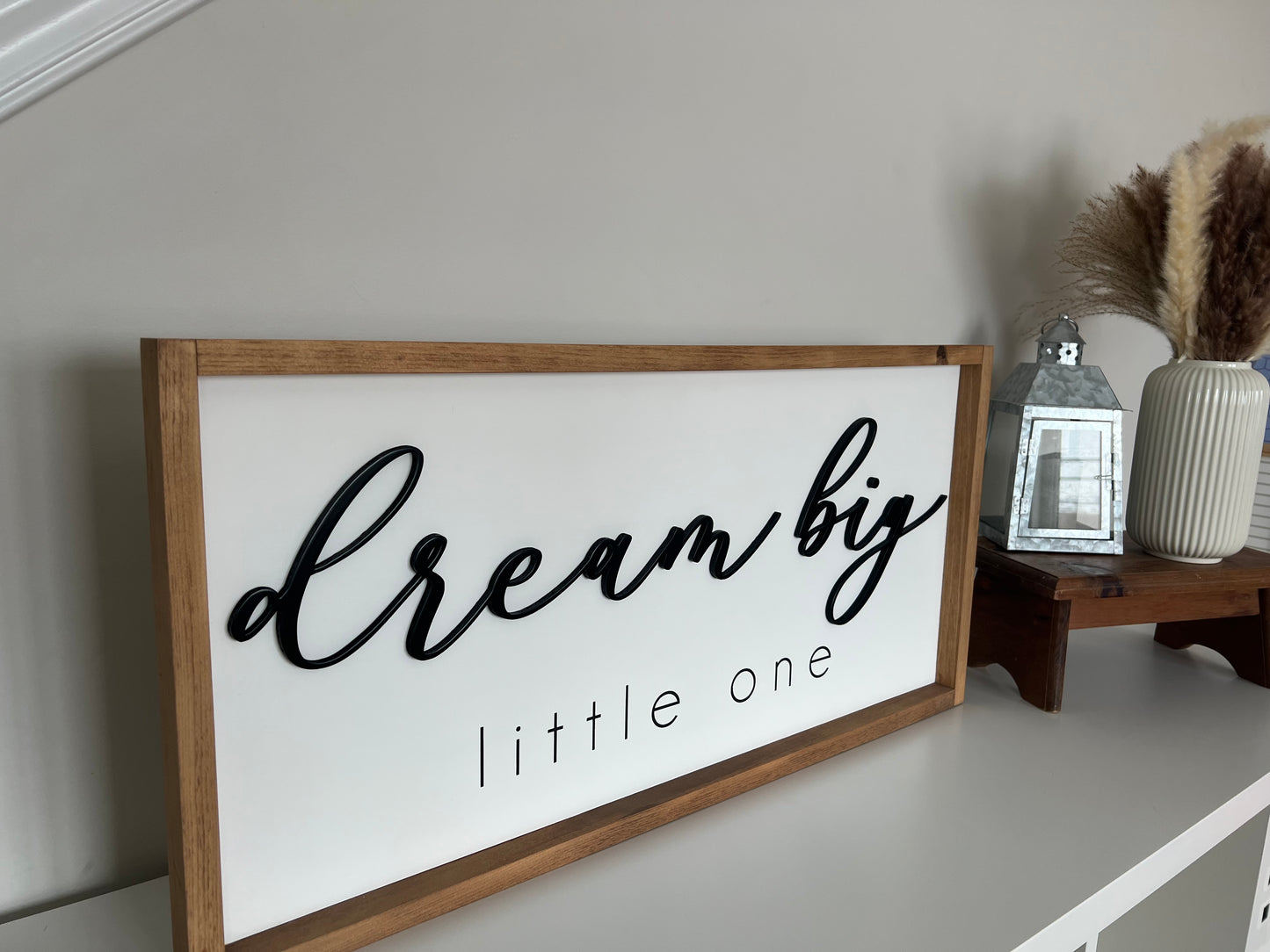 Dream Big Little One -  Nursery Framed Sign