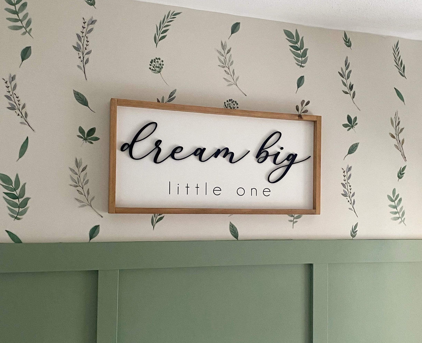 Dream Big Little One -  Nursery Framed Sign