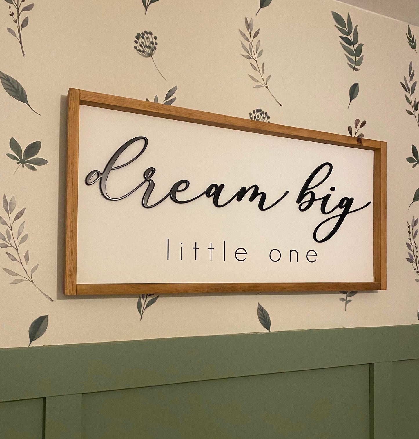 Dream Big Little One -  Nursery Framed Sign