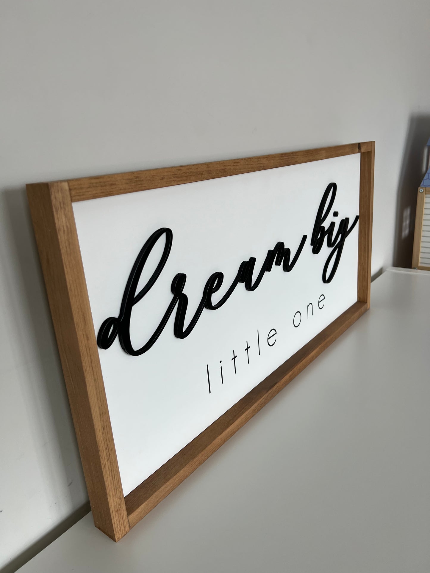 Dream Big Little One -  Nursery Framed Sign